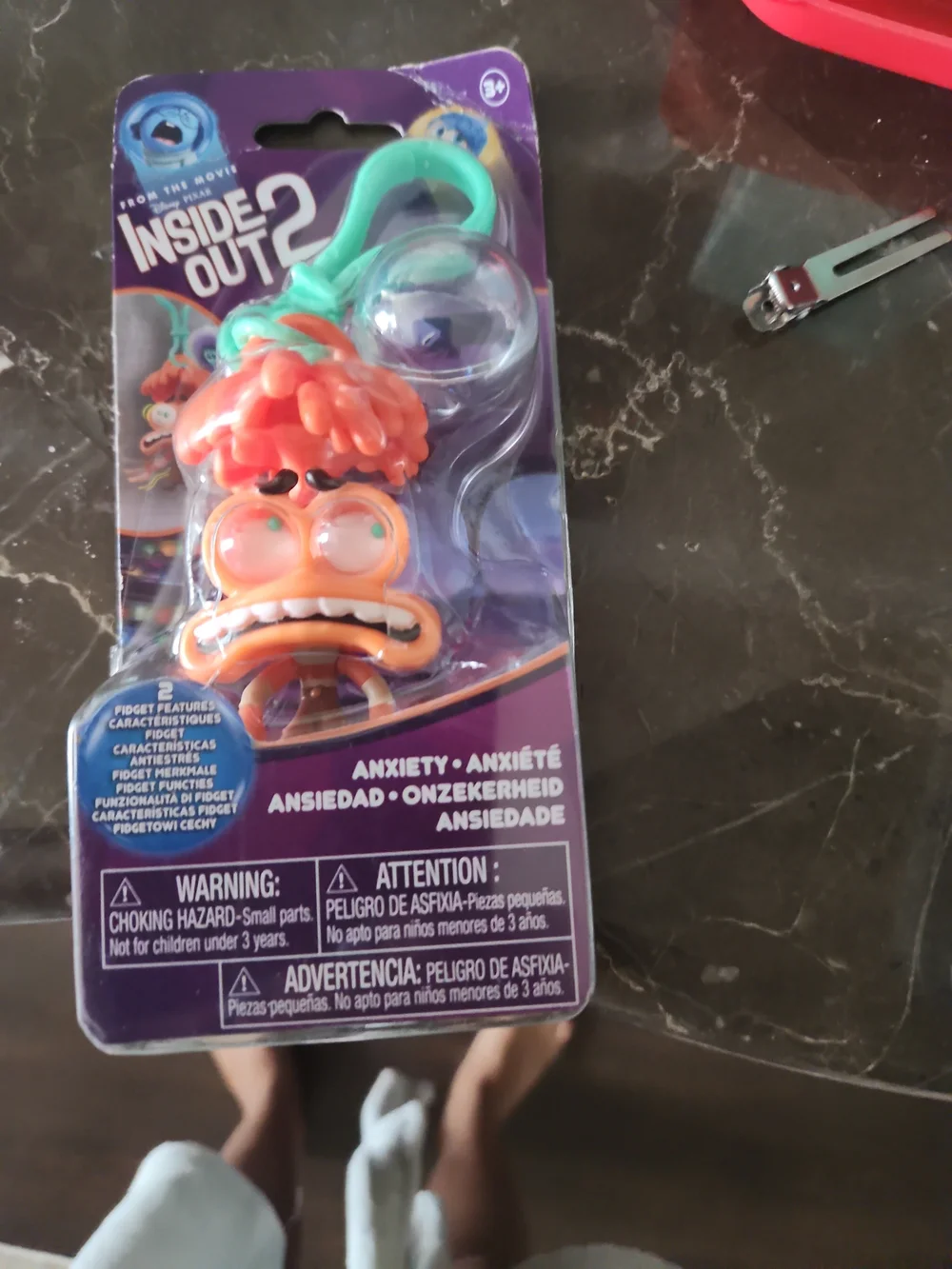 Anxiety Fidget Character Toy - Orange & Teal